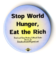 Stop World Hunger button image