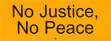 No Justice, No Peace sticker image