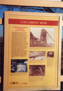 Columbine MIne Sign image